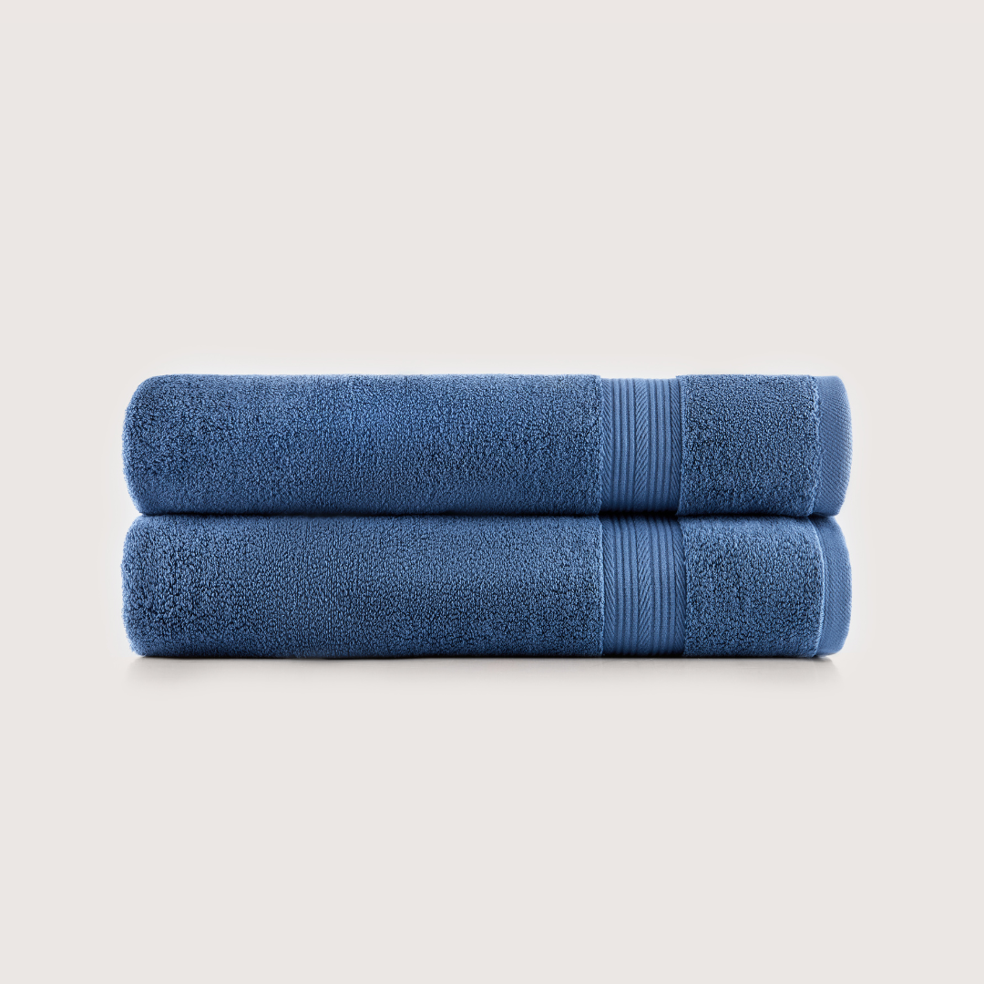 Toallas de baño de algodón egipcio Ultrasoft 2 piezas (55x28 pulgadas)