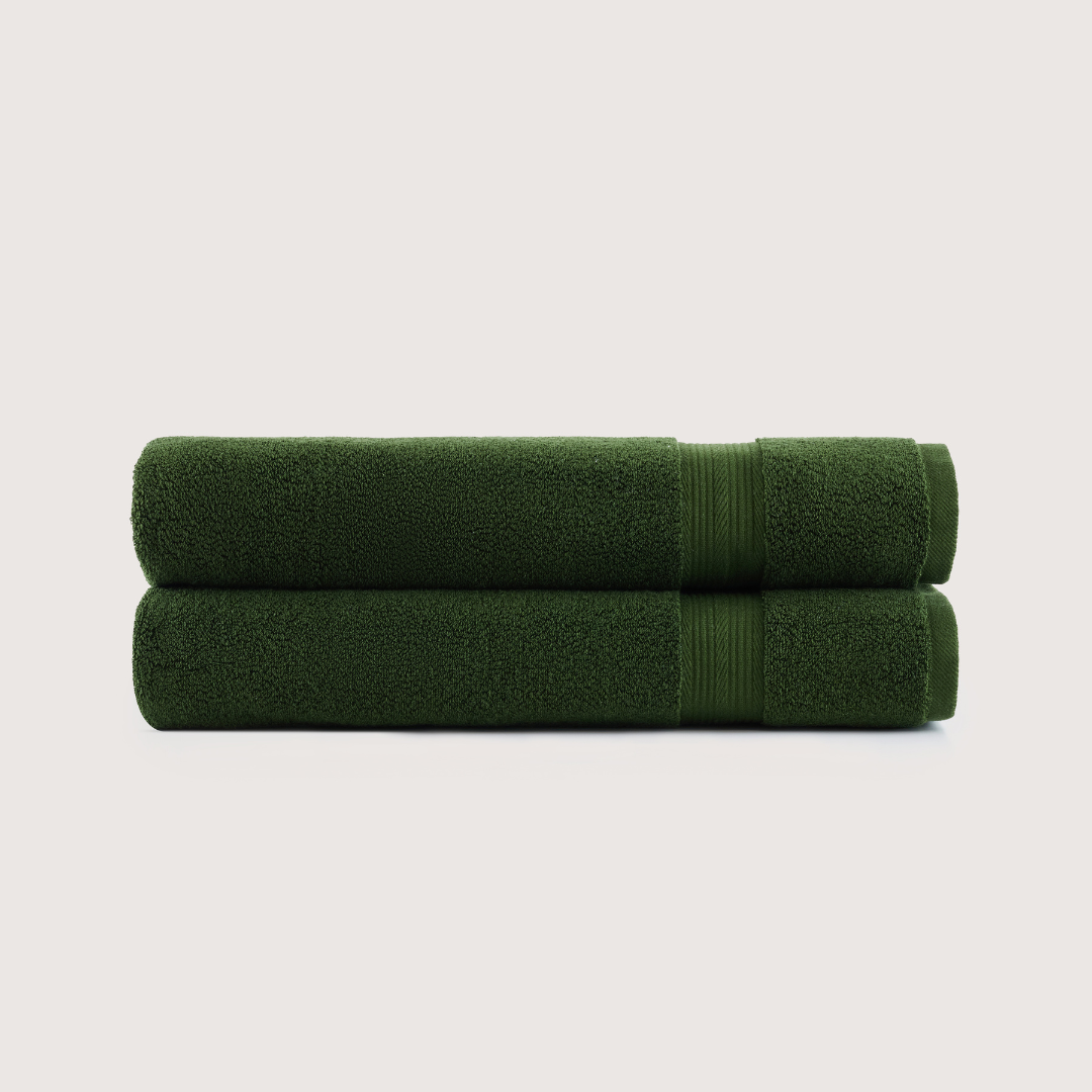 Toallas de baño de algodón egipcio Ultrasoft 2 piezas (55x28 pulgadas)