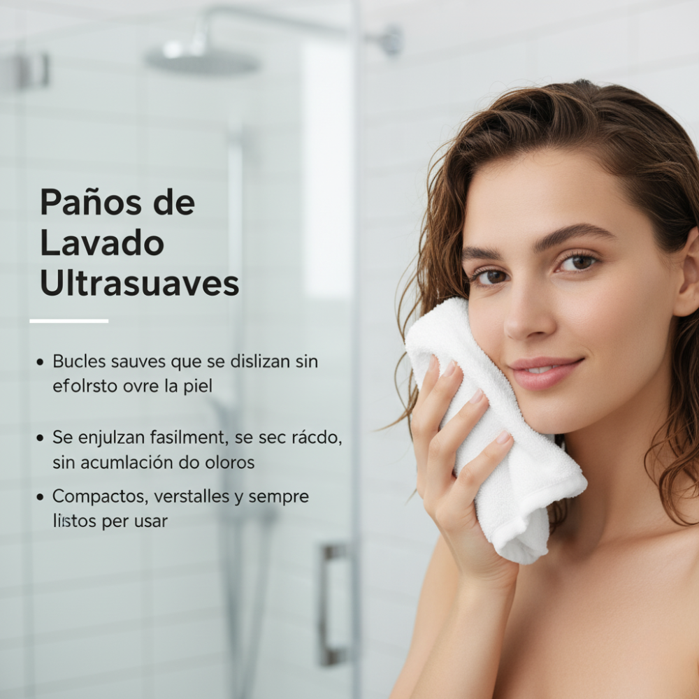 Juego de baño completo Ultrasoft 8 piezas